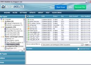 software - NTFS Undelete 3.0.20.1104 screenshot