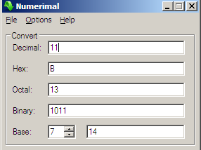software - Numerimal 1.2.2 screenshot