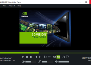 software - NVIDIA 3D Vision Video Player 2.5.0 screenshot