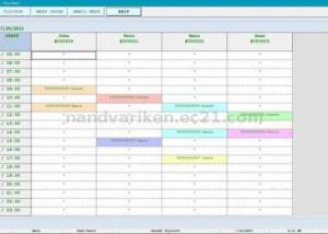 software - NVYN Schedule Software 4.0.704 screenshot