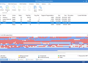 O&O Defrag Pro screenshot