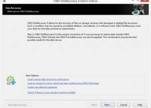 software - O&O DiskRecovery Admin Edition 10.0 B117 screenshot