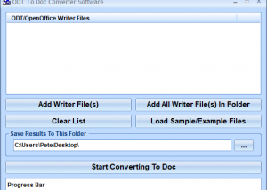 software - ODT To Doc Converter Software 7.0 screenshot