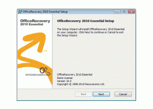 OfficeRecovery Essential screenshot