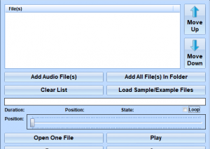 OGG AAC and MP3 Player Software screenshot