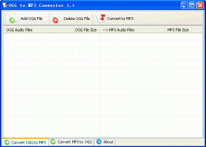 software - OGG to MP3 Converter 1.2 screenshot