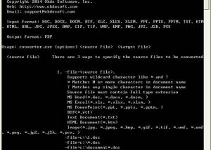 Okdo All to PDF Converter Command Line screenshot