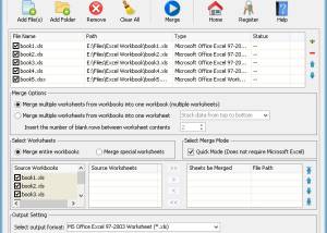 software - Okdo Excel Merger 2.9 screenshot