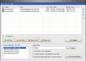 software - Okdo Gif Tif Jpeg to Word Rtf Converter 6.0 screenshot