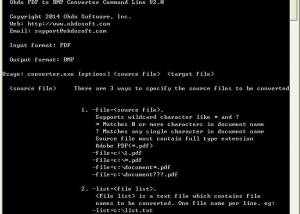 software - Okdo PDF to BMP Converter Command Line 2.3 screenshot