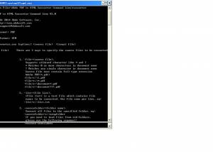Okdo PDF to HTML Converter Command Line screenshot
