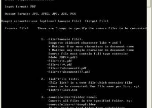 Okdo PDF to JPEG J2K JP2 Command Line screenshot