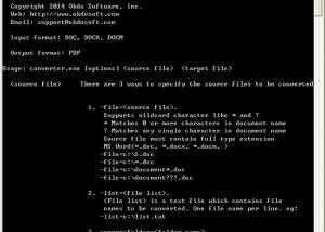 Okdo Word to PDF Converter Command Line screenshot