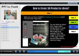 software - OLvideo Free PowerPoint to Flash 1.0 screenshot