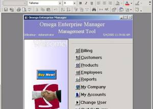 Omega Enterprise Manager screenshot