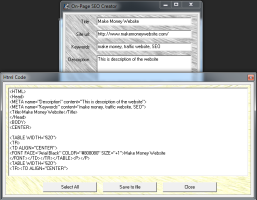 software - On-page SEO Creator 1.01 screenshot