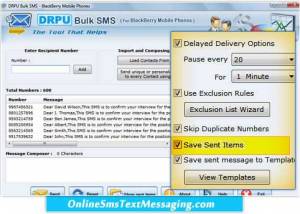 Online Blackberry Text Messaging screenshot