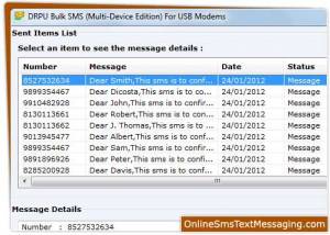 Online Modem Text Messaging screenshot