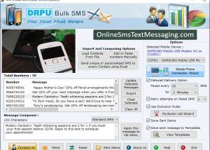 Online SMS GSM screenshot