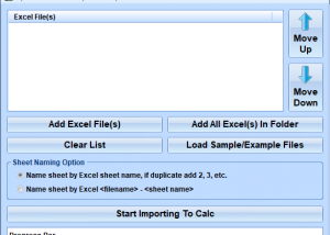 software - OpenOffice Calc Import Multiple Excel Files Software 7.0 screenshot