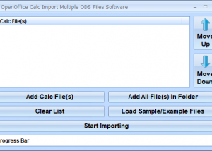 software - OpenOffice Calc Import Multiple ODS Files Software 7.0 screenshot