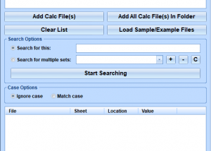 OpenOffice Calc Search In Multiple Files At Once Software screenshot