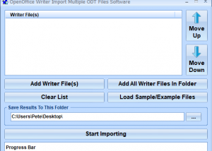 software - OpenOffice Writer Import Multiple ODT Files Software 7.0 screenshot