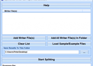 software - OpenOffice Writer ODT Split Files Software 7.0 screenshot