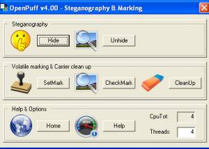 OpenPuff Steganography & Watermarking screenshot