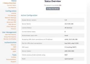 Full OpenVPN screenshot