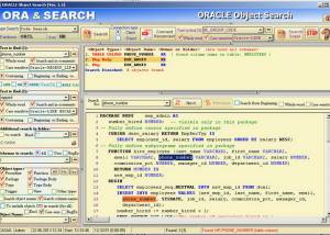 software - ORACLE Object Search 1.4 screenshot