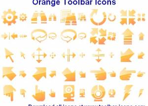 Orange Toolbar Icons screenshot