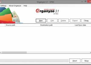 software - Organyze 3.1 SYNC 3.1 screenshot