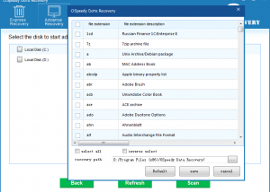 software - OSpeedy Data Recovery 4.5 screenshot