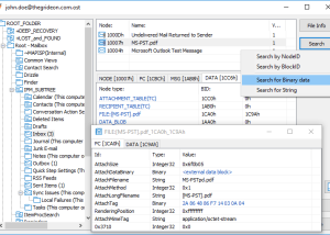 OST and PST Forensics screenshot