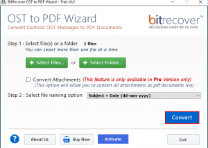 software - OST To PDF 6.1 screenshot