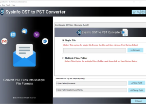 OST to PST Conversion Tool screenshot