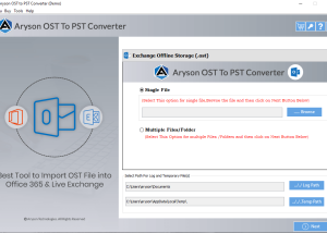 OST to PST Converter Tool screenshot