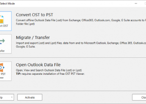 software - OST2 PST Converter 2.13 screenshot