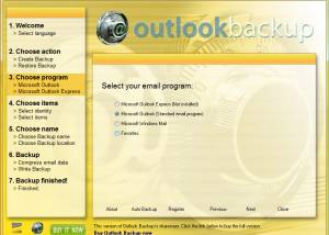 Outlook Backup screenshot