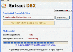 Outlook Express to Windows Mail screenshot