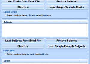 software - Outlook Generate Emails From Excel File Software 7.0 screenshot