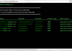 software - Outlook Password Dump 5.0 screenshot