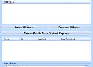 Outlook Print Multiple Emails Software screenshot