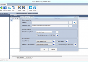 software - Outlook PST Recovery Freeware 17.0 screenshot