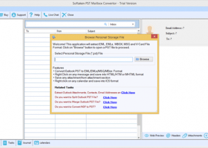 software - Outlook PST to EML Converter 1.0 screenshot