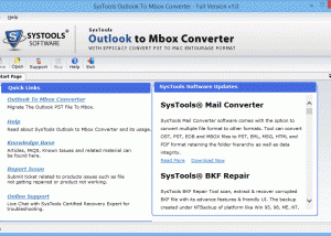 software - Outlook to Mbox Tool 1.0 screenshot