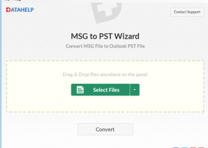 software - OutlookWare MSG to PST Converter 1.0 screenshot