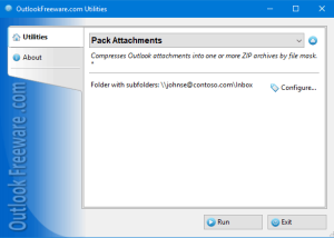 Pack Attachments for Outlook screenshot