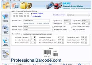 Packaging Barcode Label screenshot